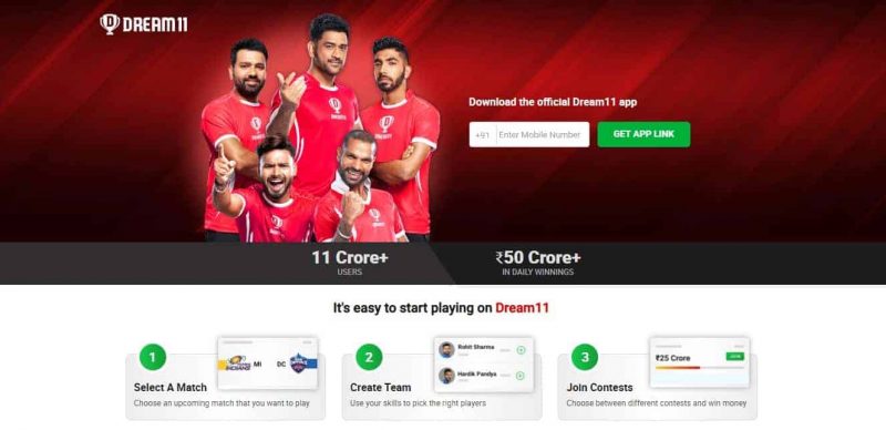 Dream11- money earning games in india
