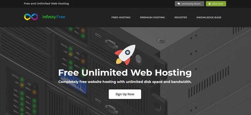infinitefree web hosting